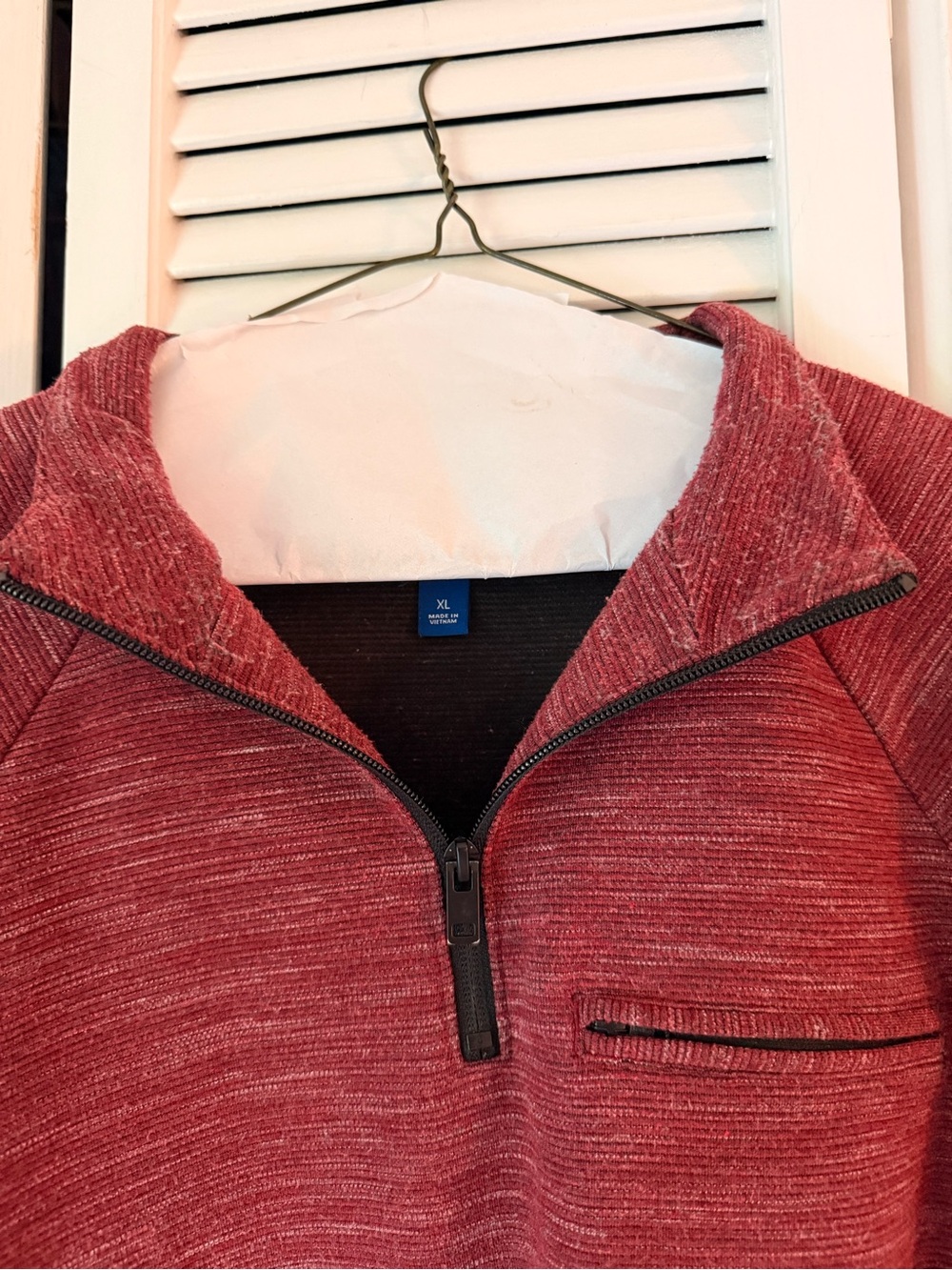 Apt. 9 Men's Maroon Zip-Up Sweater Jacket